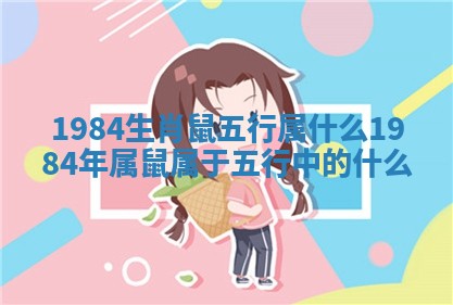 1984生肖鼠五行属什么 1984年属鼠属于五行中的什么