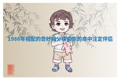 1986年相配的奇妙缘分探索你的命中注定伴侣