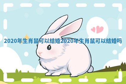 2020年生肖鼠可以结婚 2020年生肖鼠可以结婚吗