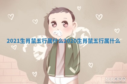 2021生肖鼠五行属什么 2020生肖鼠五行属什么
