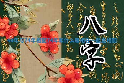 49年与74年相配_74年和什么属相在一起最相配 49年与74年相配_74年和什么属相在一起最相配