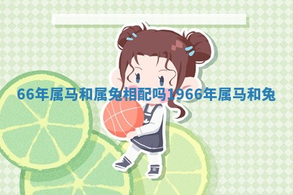 66年属马和属兔相配吗 1966年属马和兔