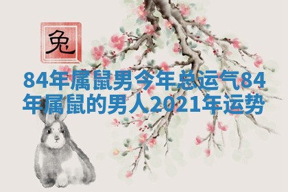 84年属鼠男今年总运气_84年属鼠的男人2021年运势