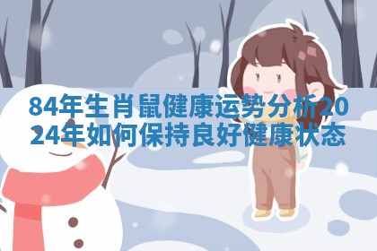 84年生肖鼠健康运势分析 2024年如何保持良好健康状态
