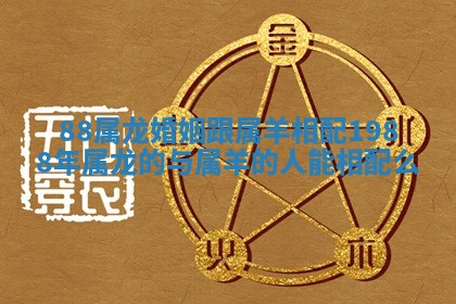 88属龙婚姻跟属羊相配 1988年属龙的与属羊的人能相配么