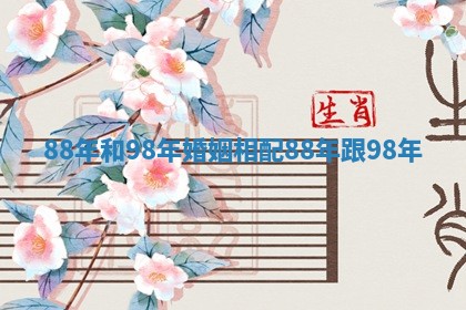 88年和98年婚姻相配_88年跟98年