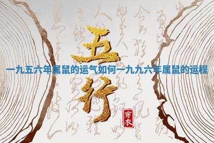 一九五六年属鼠的运气如何_一九九六年属鼠的运程 一九五六年属鼠的运气如何_一九九六年属鼠的运程