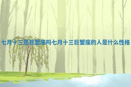 七月十三是巨蟹座吗_七月十三巨蟹座的人是什么性格
