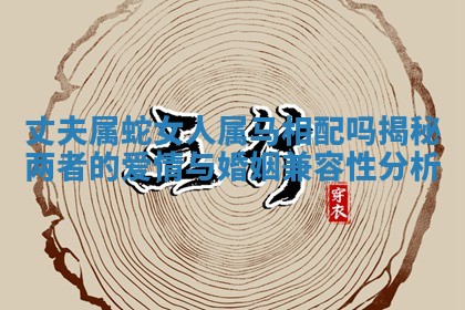 丈夫属蛇女人属马相配吗揭秘两者的爱情与婚姻兼容性分析