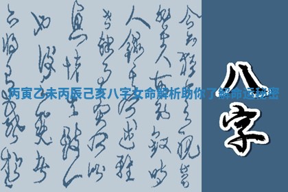 丙寅乙未丙辰己亥八字女命解析助你了解命运秘密