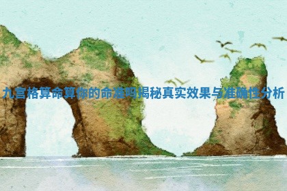 九宫格算命算你的命准吗揭秘真实效果与准确性分析