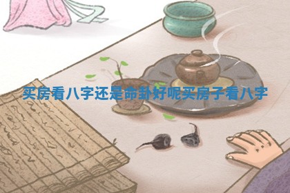 买房看八字还是命卦好呢_买房子看八字