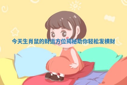 今天生肖鼠的财运方位揭秘助你轻松发横财