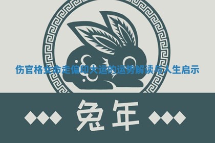 伤官格女命走偏印大运的运势解读与人生启示