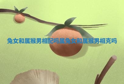 兔女和属猴男相配吗_属兔女和属猴男相克吗