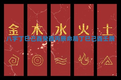 八字丁巳己酉癸酉丙辰命局 丁巳 己酉 壬辰