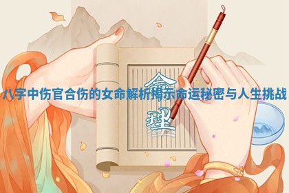 八字中伤官合伤的女命解析揭示命运秘密与人生挑战 八字中伤官合伤的女命解析揭示命运秘密与人生挑战