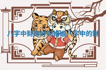 八字中财命好吗婚姻_八字中的财