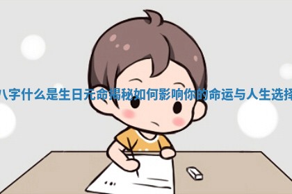 八字什么是生日元命揭秘如何影响你的命运与人生选择