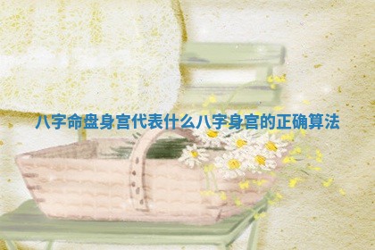 八字命盘身宫代表什么 八字身宫的正确算法
