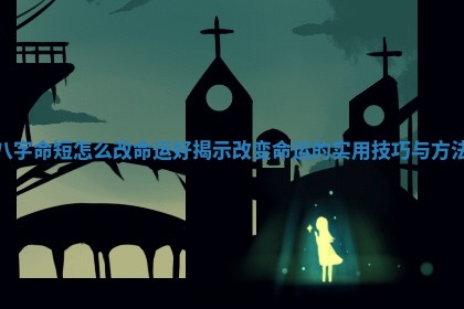 八字命短怎么改命运好揭示改变命运的实用技巧与方法