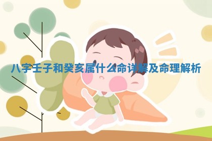 八字壬子和癸亥属什么命详解及命理解析 八字壬子和癸亥属什么命详解及命理解析