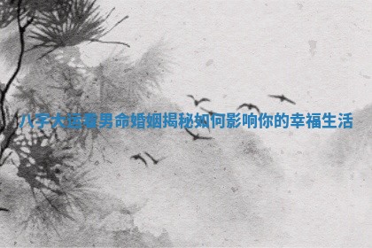 八字大运看男命婚姻揭秘如何影响你的幸福生活