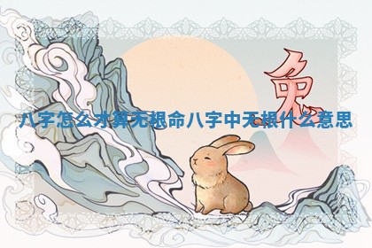 八字怎么才算无根命 八字中无根什么意思