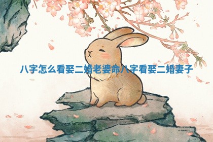 八字怎么看娶二婚老婆命_八字看娶二婚妻子