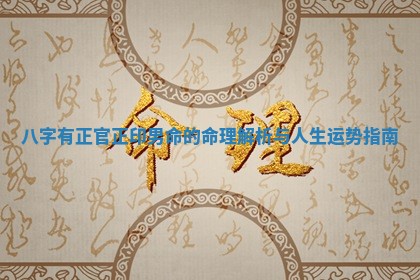 八字有正官正印男命的命理解析与人生运势指南