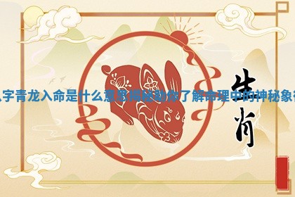 八字青龙入命是什么意思揭秘助你了解命理中的神秘象征
