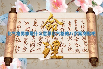 化气格男命是什么意思_化气格的八字案例贴吧 化气格男命是什么意思_化气格的八字案例贴吧