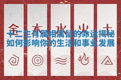 十二生肖属相属鼠的命运揭秘如何影响你的生活和事业发展