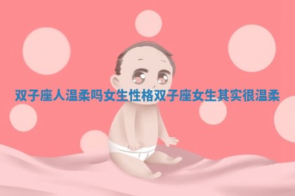 双子座人温柔吗女生性格_双子座女生其实很温柔
