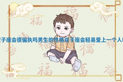 双子座会很偏执吗男生的性格_双子座会轻易爱上一个人吗