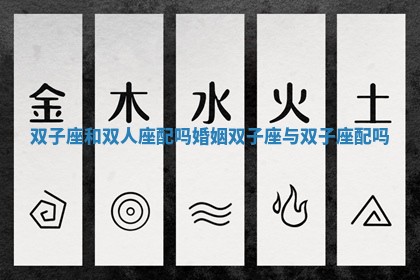 双子座和双人座配吗婚姻_双子座与双子座配吗