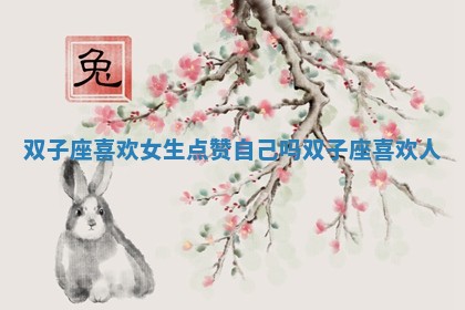 双子座喜欢女生点赞自己吗_双子座喜欢人