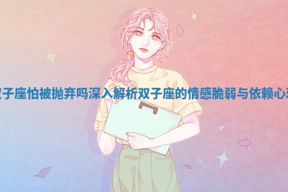 双子座怕被抛弃吗 深入解析双子座的情感脆弱与依赖心理