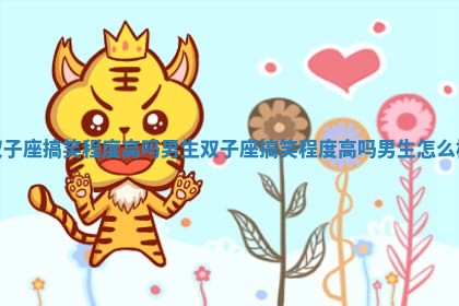 双子座搞笑程度高吗男生_双子座搞笑程度高吗男生怎么样