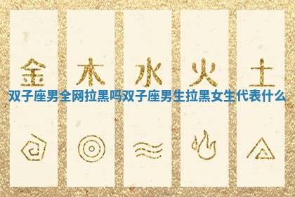 双子座男全网拉黑吗_双子座男生拉黑女生代表什么