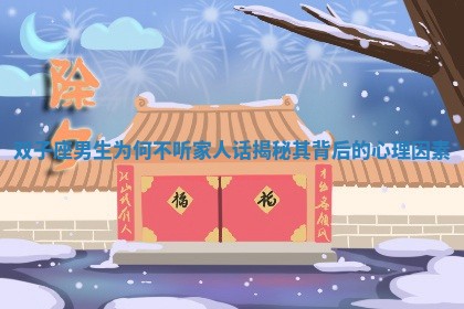 双子座男生为何不听家人话揭秘其背后的心理因素