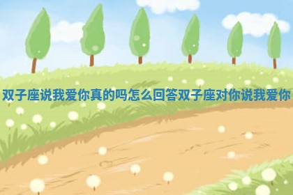 双子座说我爱你真的吗怎么回答 双子座对你说我爱你