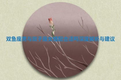 双鱼座男与双子座女婚配合适吗深度解析与建议
