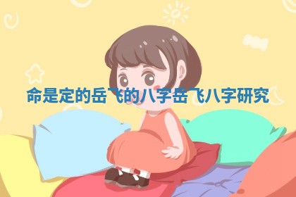 命是定的岳飞的八字_岳飞八字研究