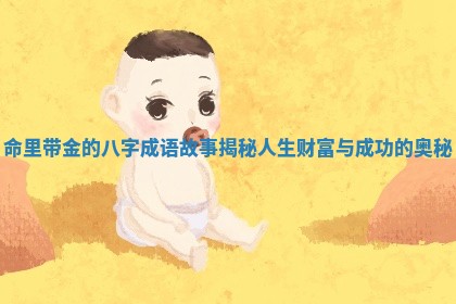 命里带金的八字成语故事揭秘人生财富与成功的奥秘