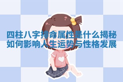 四柱八字排命属性是什么揭秘如何影响人生运势与性格发展
