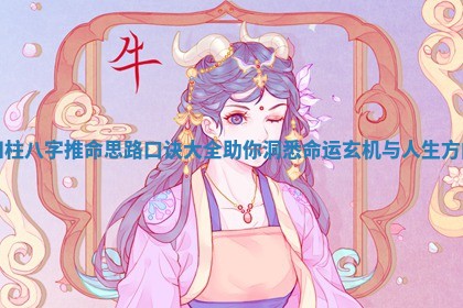 四柱八字推命思路口诀大全助你洞悉命运玄机与人生方向