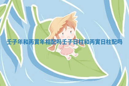 壬子年和丙寅年相配吗_壬子日柱和丙寅日柱配吗