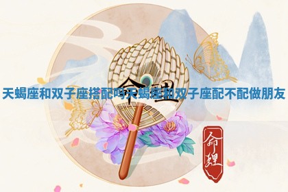 天蝎座 和双子座搭配吗_天蝎座和双子座配不配做朋友