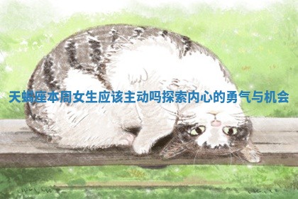 天蝎座本周女生应该主动吗探索内心的勇气与机会